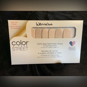 Color Street Wannabe (translucent pink w/ pink glitter)